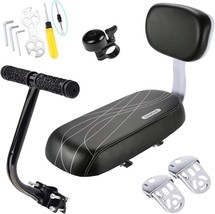 Centerz Bike Rear Seat Cushion With Safety Backrest Backseat Armrest Handrail - £33.36 GBP