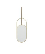 Modern LED Oval Wall Mirror with Magnifying Feature and Stainless Steel ... - $2,331.56 CAD