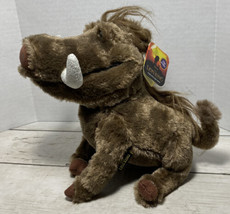 Talking Pumbaa Plush Stuffed Animal Pumba Sound 8” Disney The Lion King Movie - $14.55