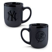 New York Yankees 17oz Matte Black Coffee Mug New &amp; Officially Licensed - £18.90 GBP