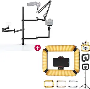 Ulanzi Dslr Desk Mount Camera Live Broadcast Boom Arm + Ulanzi U200 Came... - $296.99