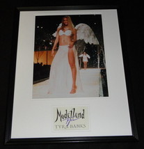 Tyra Banks Signed Framed 16x20 Angel Wings Photo Display - £118.32 GBP