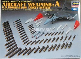 Hasegawa Aircraft Weapons: A U.S. Bombs & Tow Target Systems 1/48 Scale X48-1 - $24.75