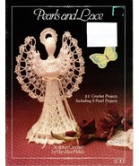 Pearls and Lace crochet pattern book,Angels, hats,collar,basket,box,vint... - $9.99