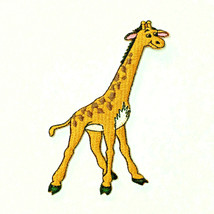 Cute Baby Giraffe Cartoon Patch Logo Animal Kids Craft Embroidery Badge ... - $17.09