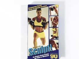 Sculpt! Beginning phase home boot camp power 90 circuit 1-2 VHS movie tape RARE - £9.45 GBP