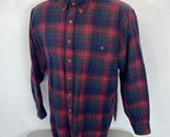 Pendleton Lobo Shirt size XL Vintage Wool Red and Green Plaid or Light J... - $42.95