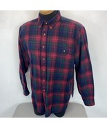 Pendleton Lobo Shirt size XL Vintage Wool Red and Green Plaid or Light J... - £33.69 GBP