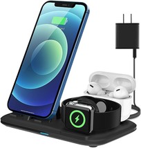 Charging Station 3 in 1, Fast Charging Stand Compatible With Apple Devices - £21.98 GBP