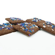 Philadelphia Candies Winter Snowflakes Gift, Milk Chocolate Covered Graham Crack - £11.03 GBP