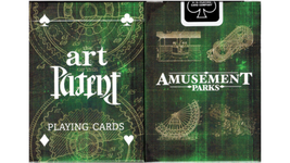 Art of the Patent Amusement Parks Green Playing Cards  - £8.57 GBP