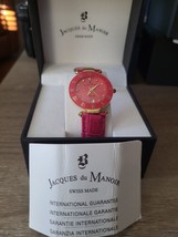 Jacques Du Manoir Ladies RC101 Pink Sunray Dial Swiss Made Watch - $61.00