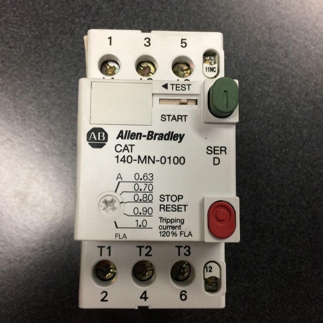 ALLEN BRADLEY 140-MN-0100 SER. C MANUAL MOTOR STARTER 0.63 - 1 AMP *TESTED* - $59.00