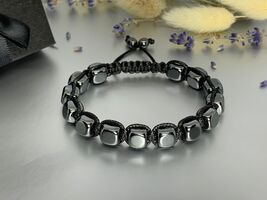 Author's Work New Unisex Bracelet, Natural Stone Hematite,Jewelry - $89.00
