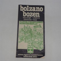 Vintage Bolzano Italie Street Carte 1970&#39;s - £26.04 GBP