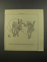 1954 American Airlines Advertisement - Cartoon by George Price - Rabbits - $18.49