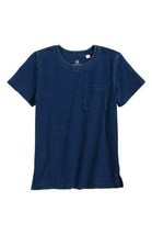 AG Adriano Goldschmied Boy&#39;s Pigment T-Shirt Pocket Tee Slate Indigo Cot... - £51.22 GBP