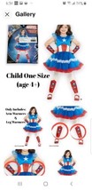 Marvel American Dream Arm &amp; Leg Warmer Kit CHILD (age 4+) Costume Access... - £5.59 GBP