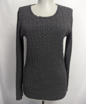 Amazon Essentials Womens Grey Cable Knit Sweater size M - $10.00