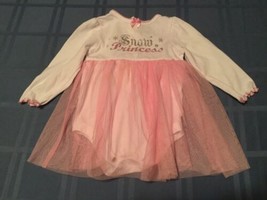 Christmas Snow Princess dress Size 9 mo Baby Glam pink holiday girls - £10.82 GBP