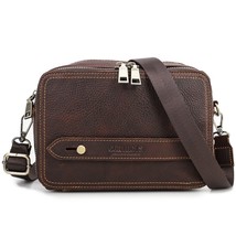 Shoulder Bag Vintage Crossbody Bags High Quality Male Bag Genuine Leather Handba - £66.27 GBP