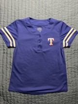 MLB Genuine Merchandise Texas Rangers Jersey Youth Med 7/8 Blue Team Athletics - £11.67 GBP