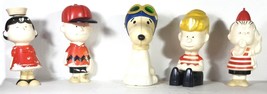 Set of 5 Vintage Charlie Brown, Snoopy, Lucy, Linus &amp; Schroeder 70s Avon Bottle - £36.40 GBP