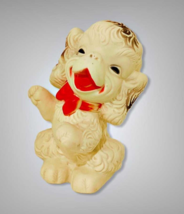 1950s Rubber Squeak Toy Dog Edward Mobley Squeezable Cocker Spaniel 5 In... - $16.29