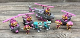 Lot of 13 PAW Patrol Pups Action Figures And Accessories  Girl Dogs Helicopters - £13.18 GBP