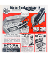 1948 Dremel Mfg Moto-Tool Advertisement Pocket Size Vintage Shop Tools F... - $459.19 MXN