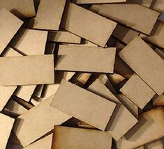 Rectangle Bases MDF Many Sizes Miniatures FAST SHIPPING #1 USA SELLER - $2.99