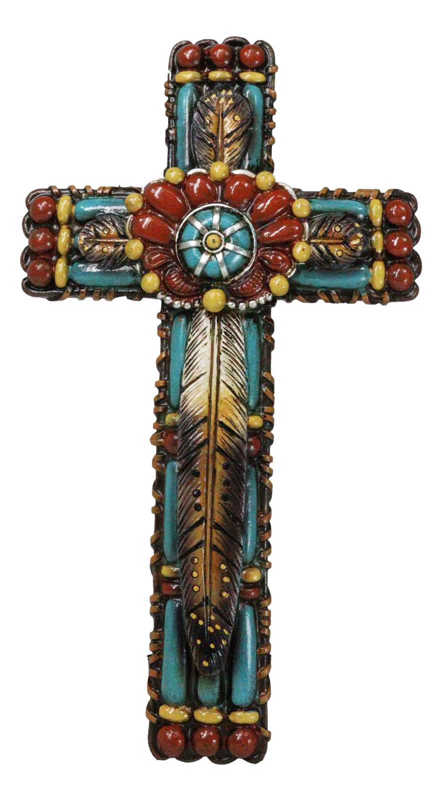 Rustic Ichthys Jesus Fish With Fleur De Lis Olive Carving Faux Wood Wall... - $27.99