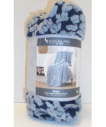 Koolaburra by UGG Alaia 50 x 70 Steeple Blue Cozy Leopard Sherpa Throw B... - $39.55