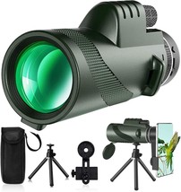 80X100 Monocular-Telescope Monoculars For Adults High Powered With Smart... - £47.18 GBP