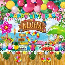 150 Pcs Luau Party Decorations, Hawaiian Party Decorations, Tropical Party Decor - £41.12 GBP