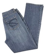 CHICO&#39;S Womens Jeans Straight Leg Size 0 &quot;FACET SH JEAN&quot; Blue Stretch - $13.08