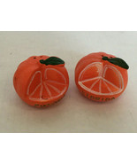 Vintage Florida travel souvenir orange fruit salt peppers shakers collec... - $19.75