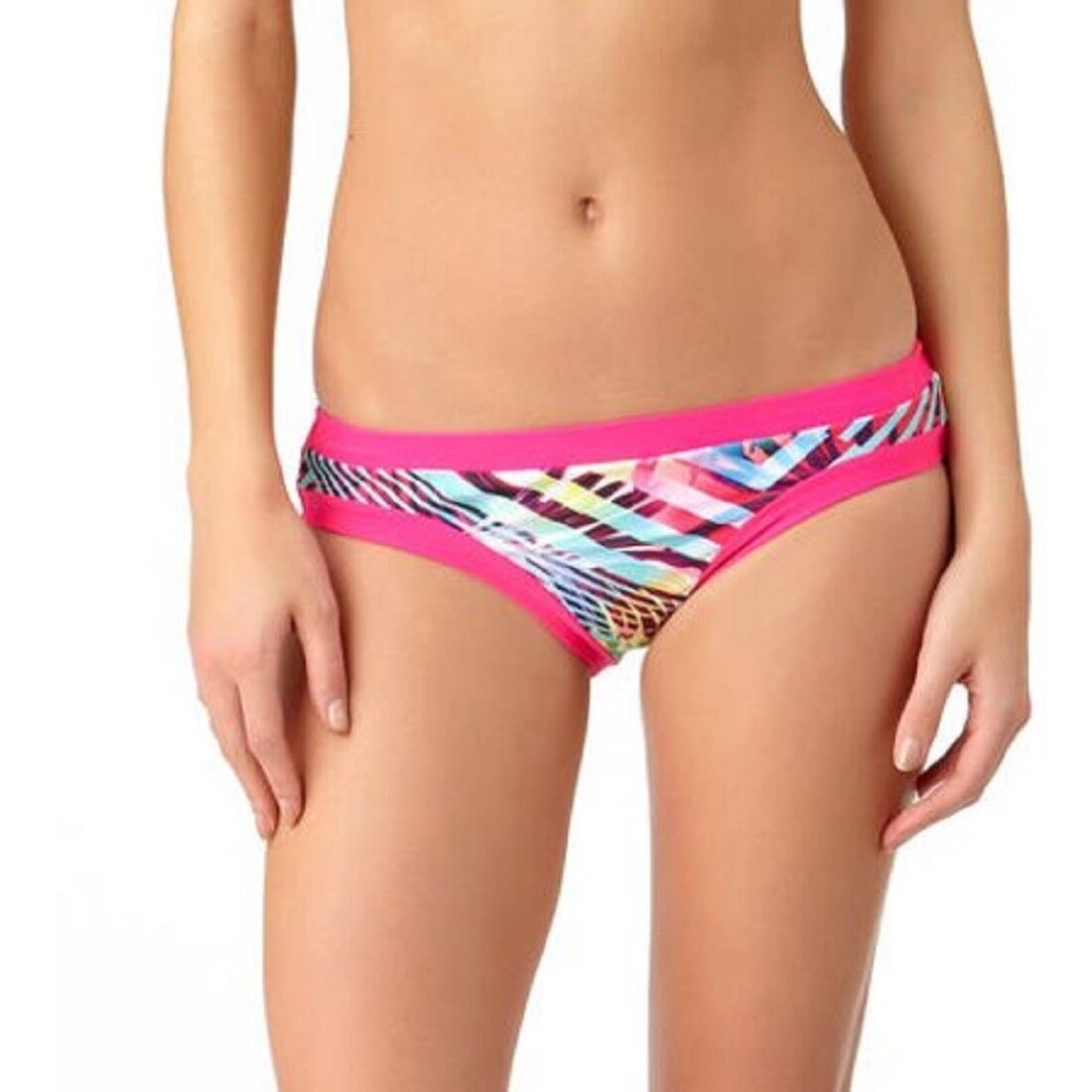 Primary image for No Boundaries Ladies Bikini Bottoms Cheeky-Cut Tropical-Print Size XL