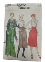 VTG VOGUE Patterns  Misses&#39; Skirt Sewing Pattern   Size 26 1/2  # 9324 - $14.53