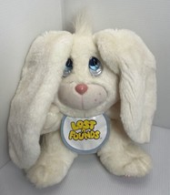 1989 Lewis Galoob Toys Lost n Found Plush Bunny Rabbit with Bib VGC Easter - £14.66 GBP