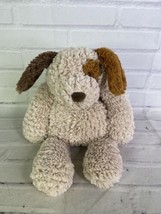 Mary Meyer Dog Puppy Floppy Laying Plush Stuffed Animal Beige Brown Spotted Eye - £36.00 GBP