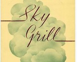 Sky Grill Menu Hotel Roosevelt Cedar Rapids Iowa 1948 Airplane on Cover  - £77.27 GBP