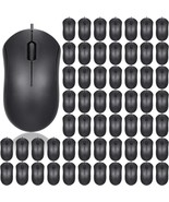 Xuhal 10Pcs Black Wired Mouse Bulk 1000 DPI 3 Button Corded Computer Mou... - £18.38 GBP
