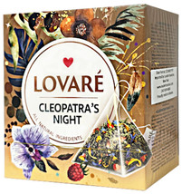 LOVARE &quot;CLEOPATRA&#39;S NIGHT&quot; Green Tea 15 Pyramids Made in UKRAINE - £3.09 GBP