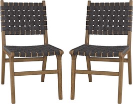 Two 18-Inch K/D Sets Of Ball And Cast Dark Grey Faux Leather Woven Strips - £247.98 GBP