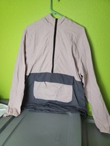 Nobo No Boundaries Jacket Mens Pink Gray Half Zip Front Pocket Medium Pu... - £23.11 GBP