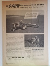 1958John Deere  Go Six Row Two Cylinder and Corn Planter Magazine Ad - £16.48 GBP