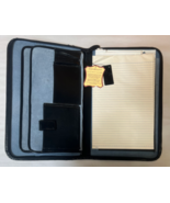 Vintage McBrine Genuine Leather Writing Pad Portfolio Organizer Black In... - $60.00