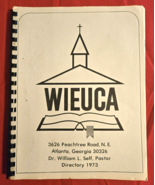 Vintage WIEUCA ROAD BAPTIST CHURCH 1973 Directory ATLANTA GEORGIA GA - $33.60 CAD