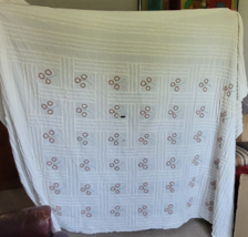 Vintage Bedspread Chenille ?Trees? 99"x74"  Bedroom Cottage Charming Cut... - $89.99